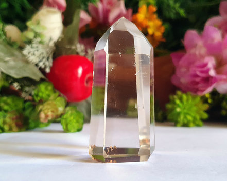 Ponta de Cristal de Alta Pureza  6cm
