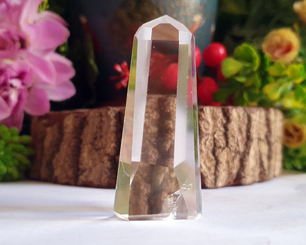 Ponta de Cristal de Alta Pureza  6cm