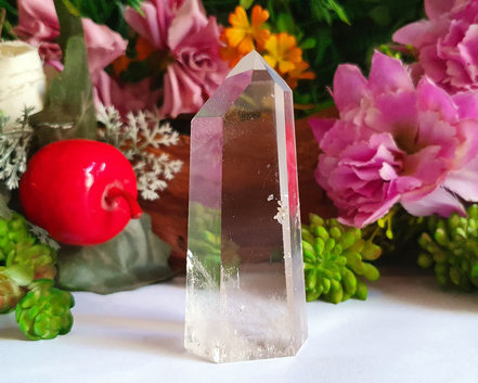 Ponta de Cristal de Alta Pureza  7cm