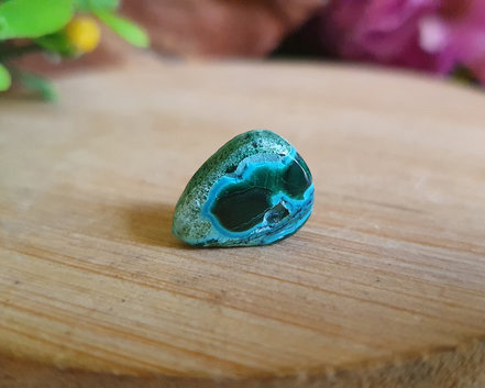 Malaquita com Crisocola Lapidada
