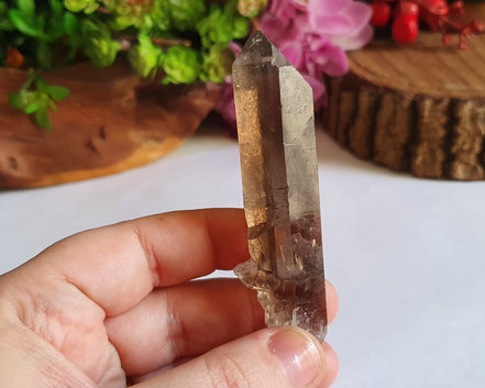 Ponta de Cristal Lemúria Fumê Especial