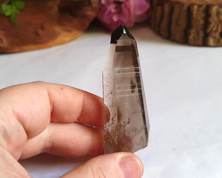 Ponta de Cristal Lemúria Fumê Especial