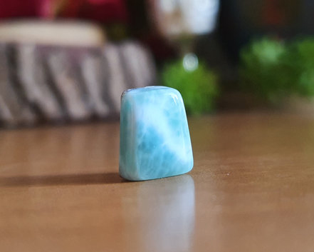 Larimar Cristalizada Lapidada 1g