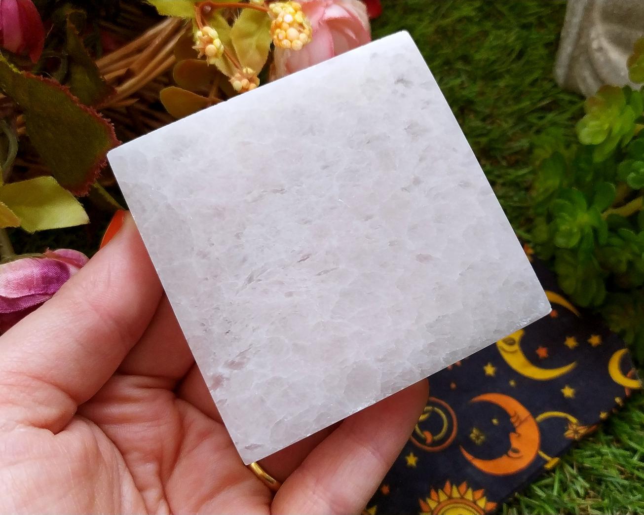 Placa de Selenita Quadrada 180g