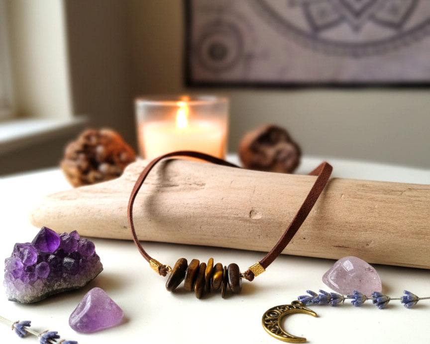 Colar de Olho de Tigre