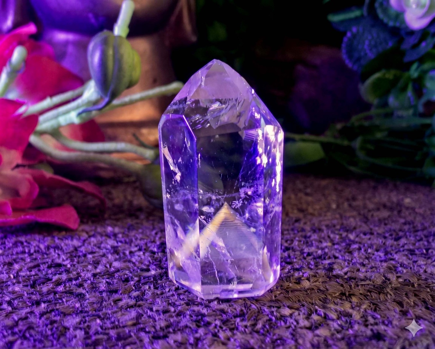 Ponta de Cristal Powelite (Brilha na Luz Negra UV) RARO 10g