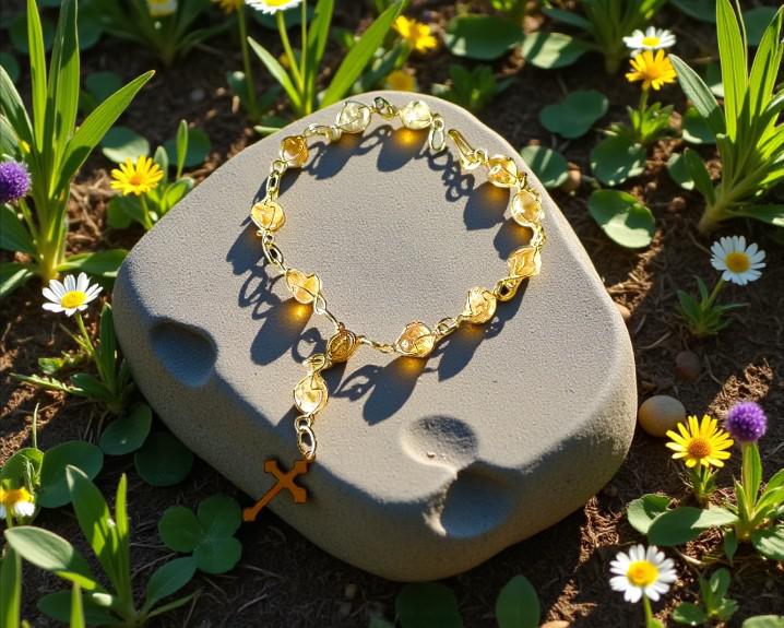 Pulseira de Citrino (Ajustável) 