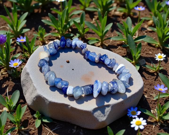 Pulseira de Quartzo Azul