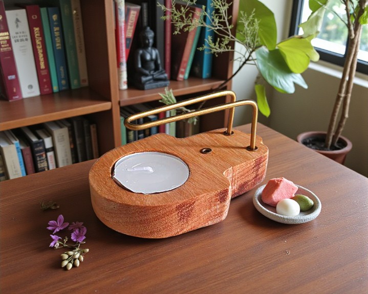 Incensário Duplo para Incensos e Palo Santo (Mão de Fátima)