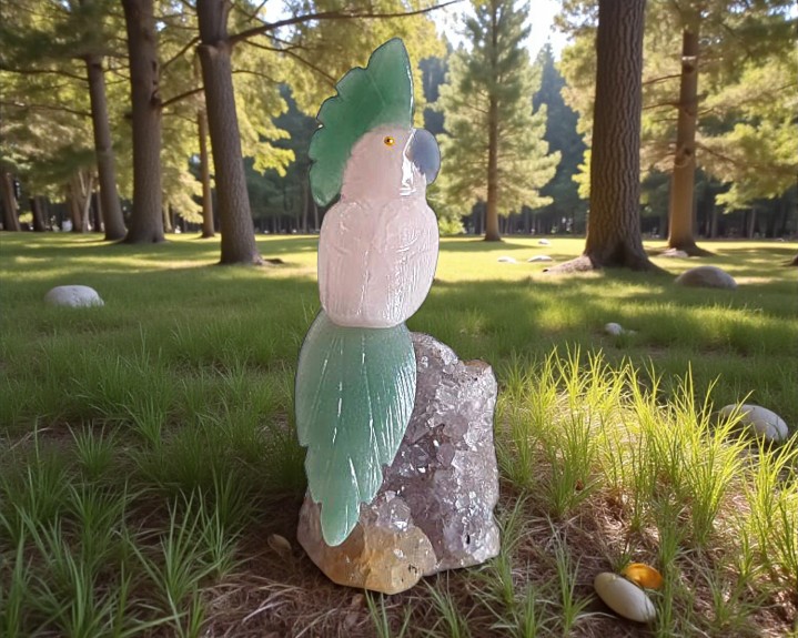 P&aacute;ssaro de Quartzo Rosa