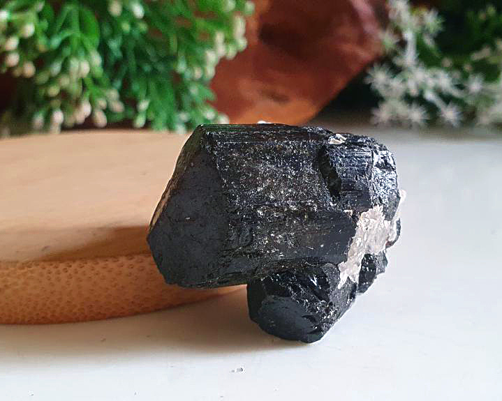 Turmalina Negra Cristalizada com Terminação Natural (RARO) 42g