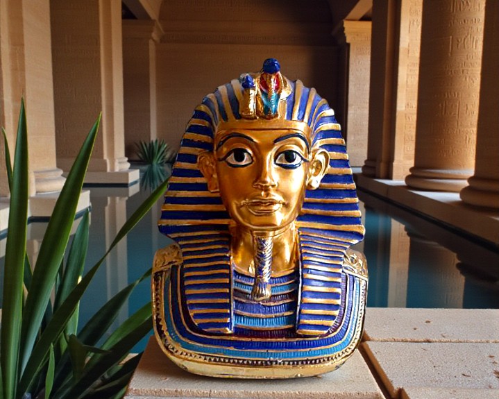 Busto Faraó Tutancâmon