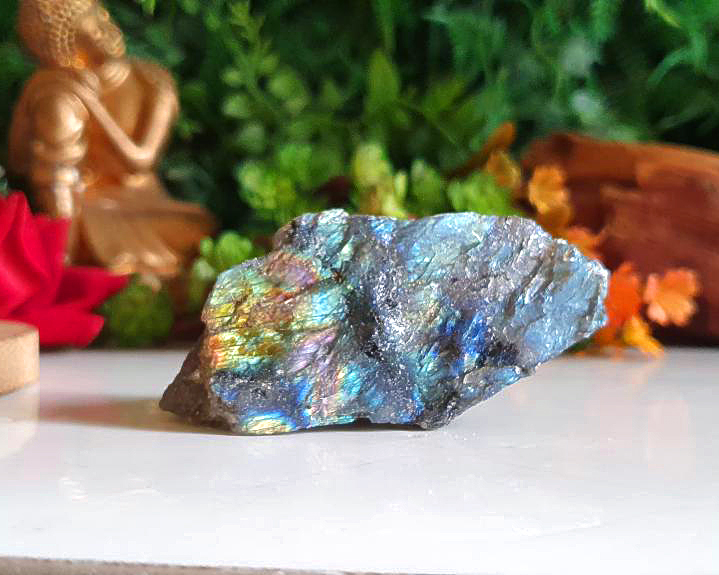 Labradorita Bruta Iridescente 69g