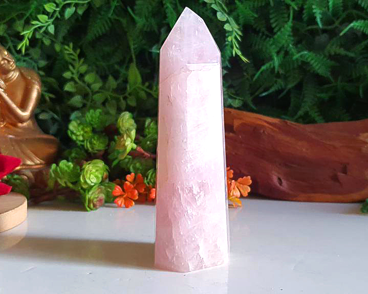 Ponta de Quartzo Rosa  168g