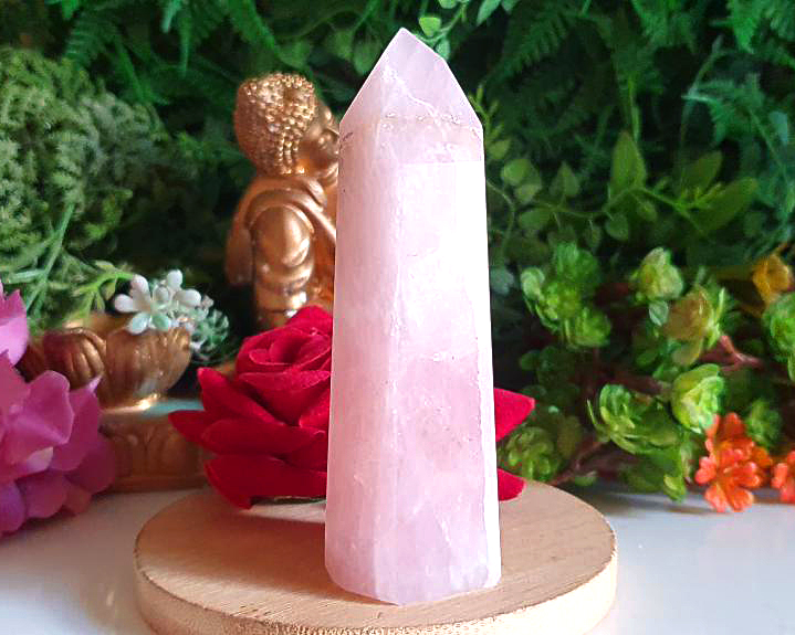 Ponta de Quartzo Rosa  164g