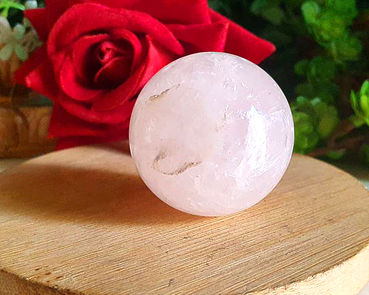 Esfera de Quartzo Rosa  64g