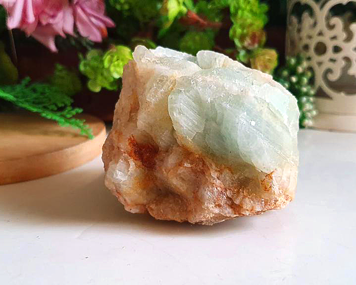 Água Marinha Bruta Cristalizada 239g