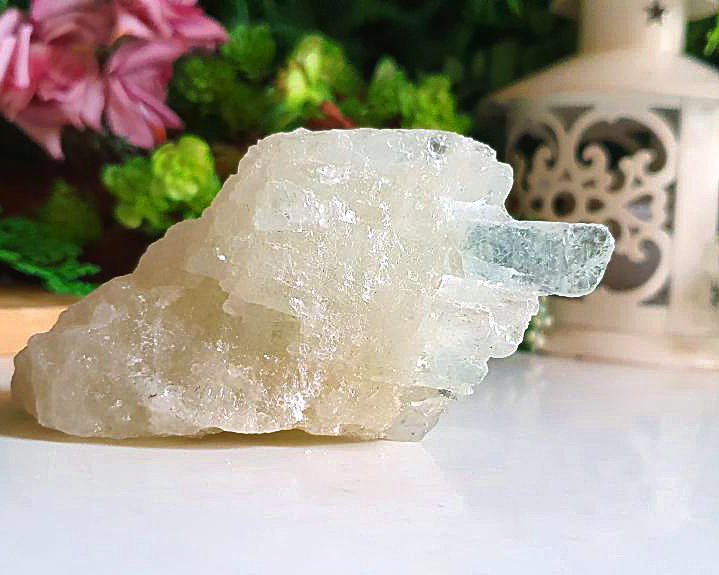 Água Marinha Bruta Cristalizada 130g