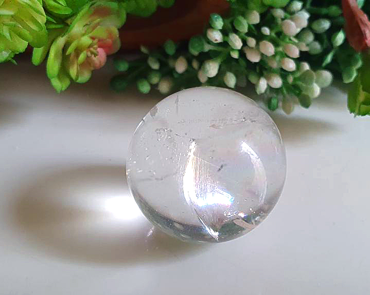 Esfera de Cristal com Arco-Íris