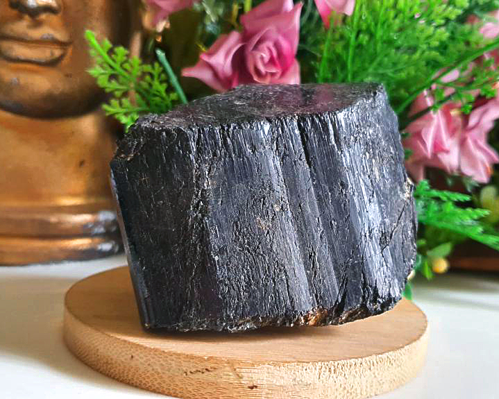 Turmalina Negra Cristalizada com Terminação Natural (RARO) 538g