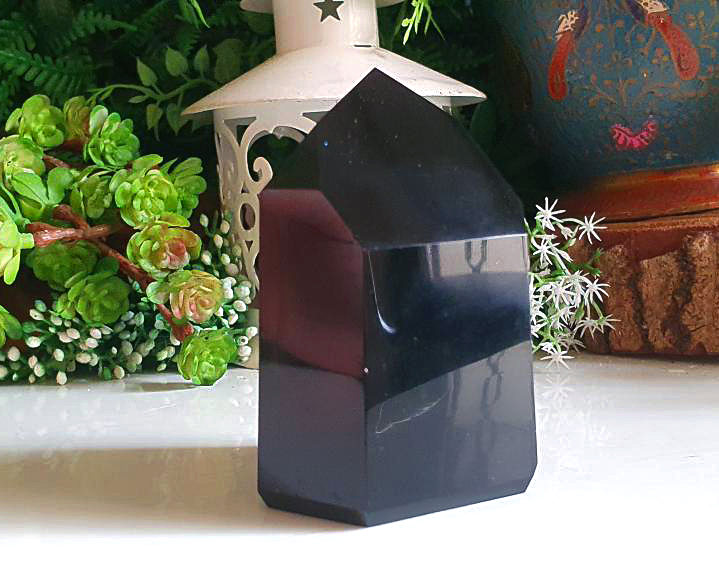 Ponta de Obsidiana Negra 171g