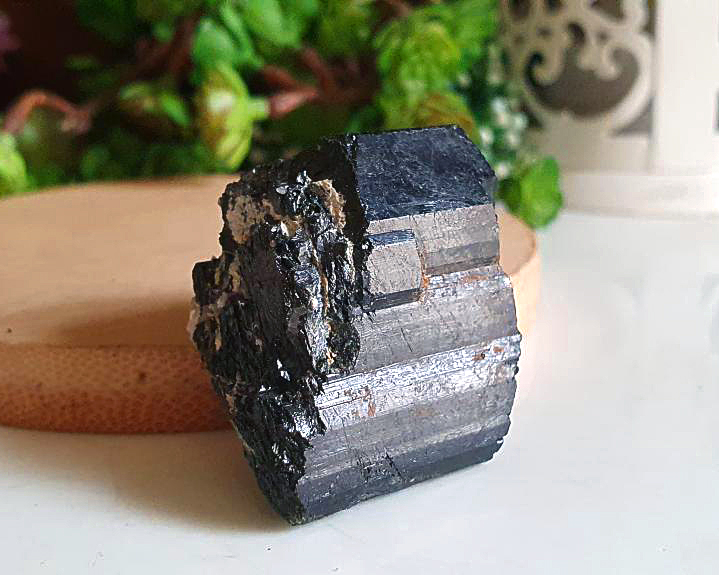 Turmalina Negra Cristalizada com Terminação Natural 41g