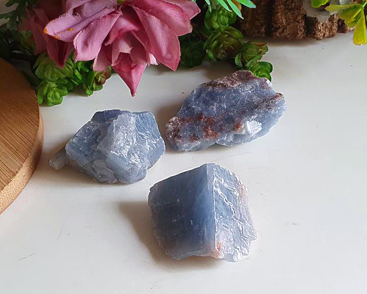 Kit de 3 Calcitas Azuis Especial 82g