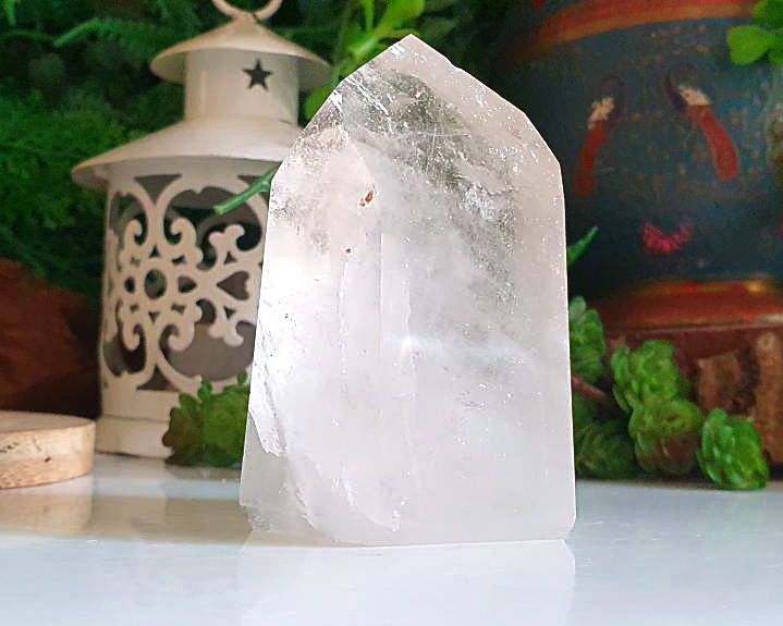 Ponta de Cristal Citrinado  216g