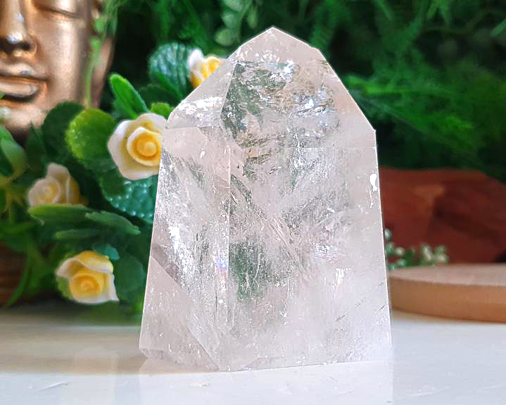 Ponta de Cristal Citrinado  283g