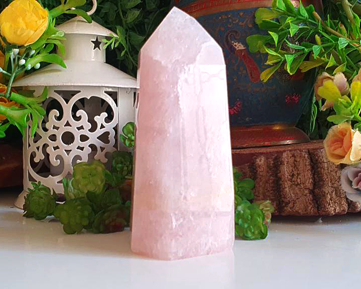 Ponta de Quartzo Rosa 260g