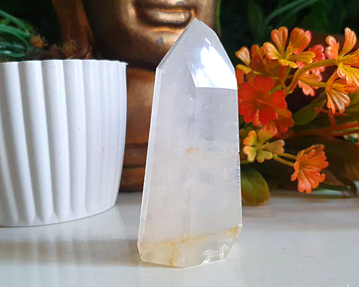 Ponta de  Quartzo Xamã  46g