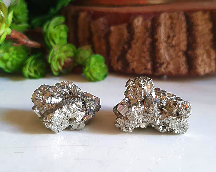 Kit de Pirita Cubica Cristalizada  2 Unidades 35g