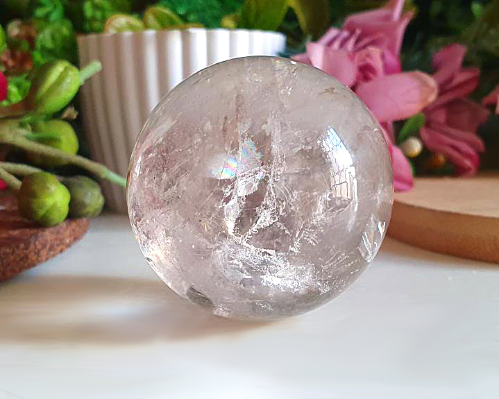 Esfera  de Quartzo Fumê  119g