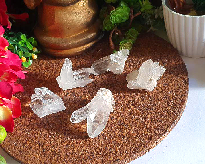 Kit  5 Mini Drusas de Cristal Especiais