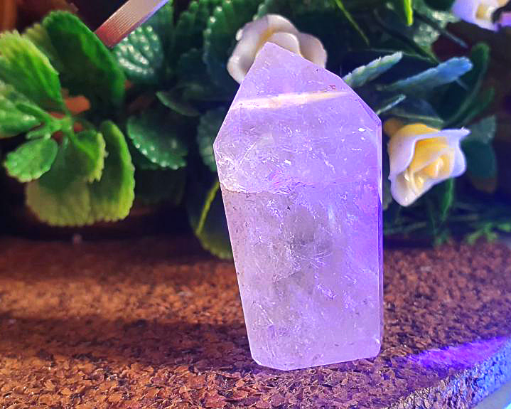 Ponta de Cristal Powelite (Brilha na Luz Negra UV) RARO 33g