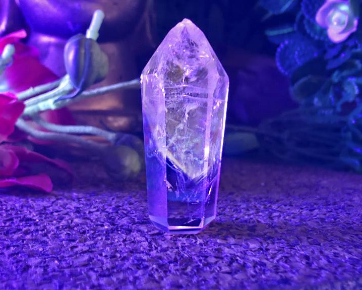 Ponta de Cristal Powelite (Brilha na Luz Negra UV) RARO 14g