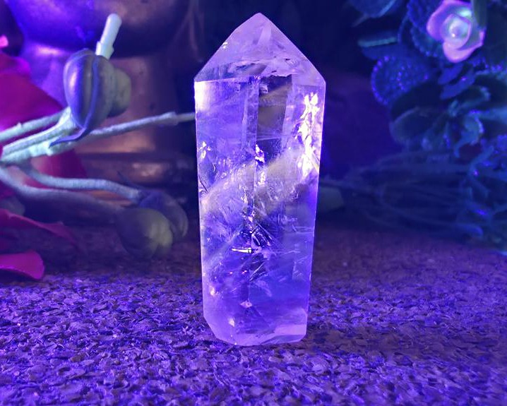 Ponta de Cristal Powelite (Brilha na Luz Negra UV) RARO 20g