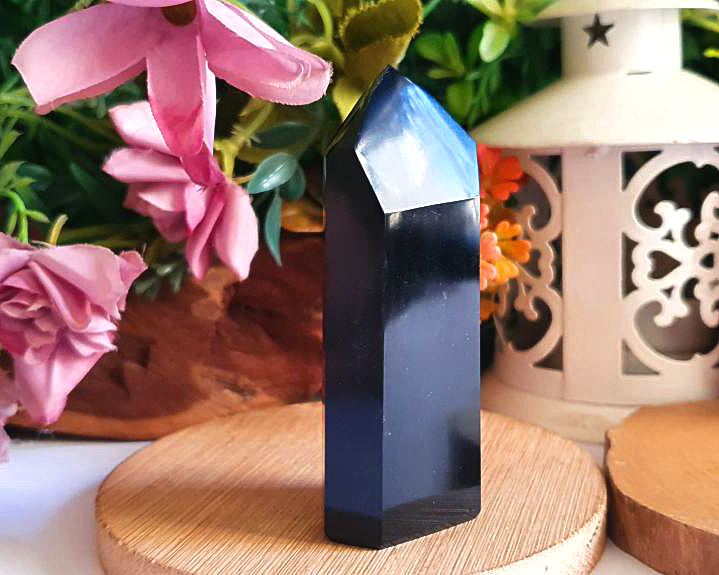 Ponta de Obsidiana Negra 72g