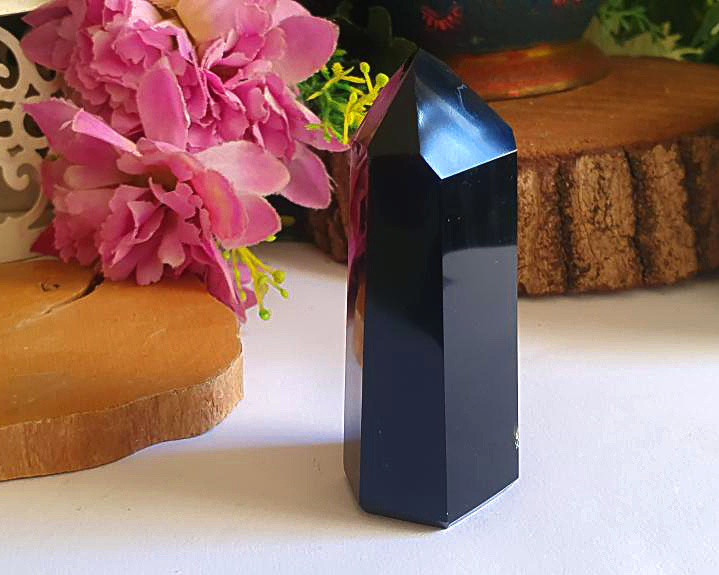Ponta de Obsidiana Negra 81g