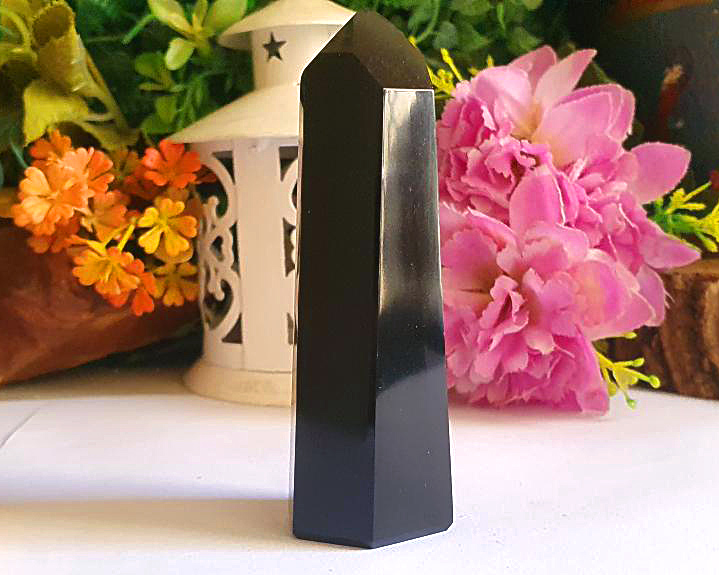 Ponta de Obsidiana Negra 79g