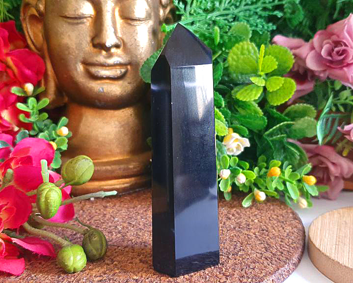 Ponta de Obsidiana Negra 100g