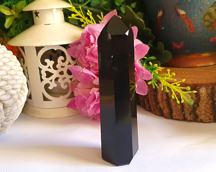 Ponta de Obsidiana Negra 87g