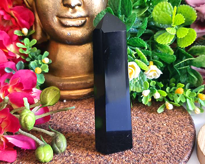 Ponta de Obsidiana Negra 76g