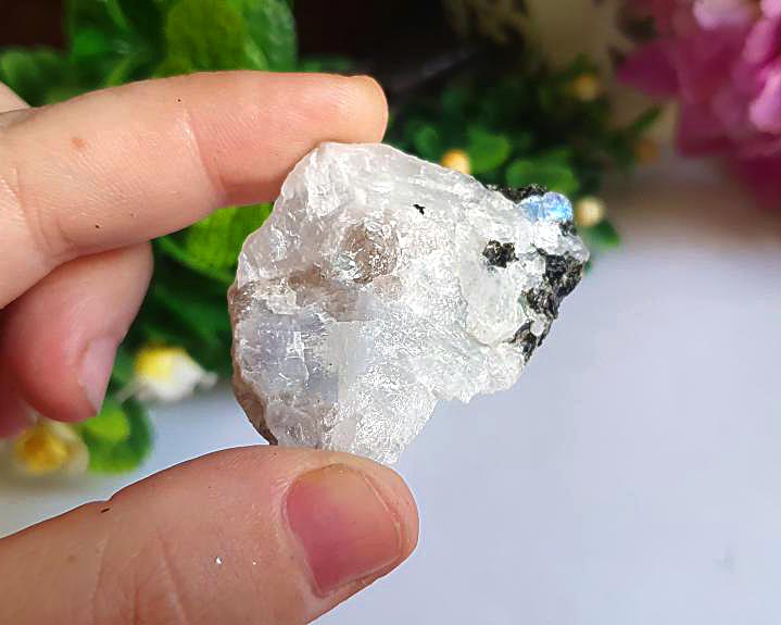 Pedra da Lua Bruta Iridescente 25g