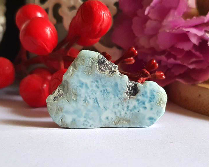 Larimar Cristalizada Polida 8g