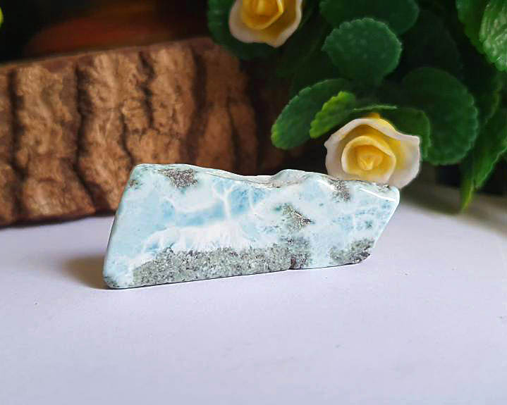Larimar Cristalizada Polida 10g