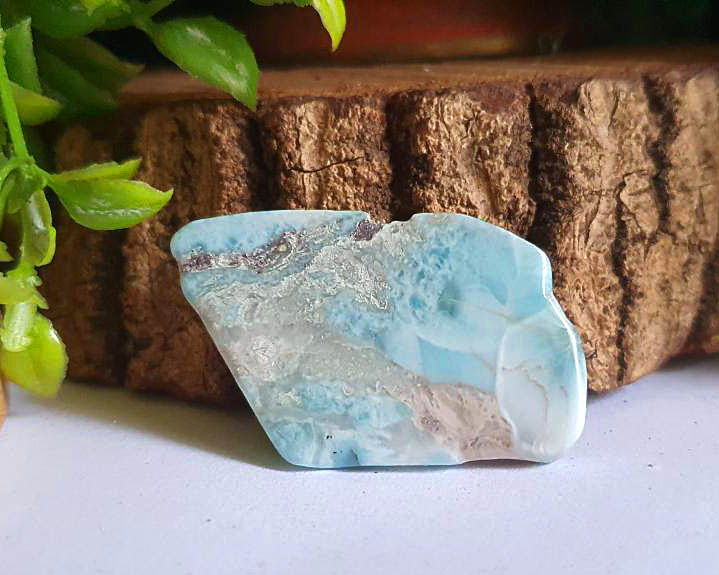 Larimar Cristalizada Polida 10g