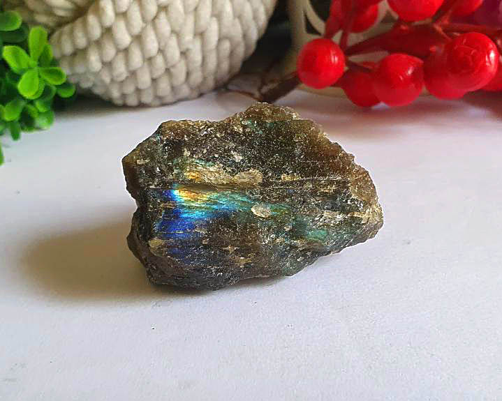 Labradorita Bruta Iridescente 58g