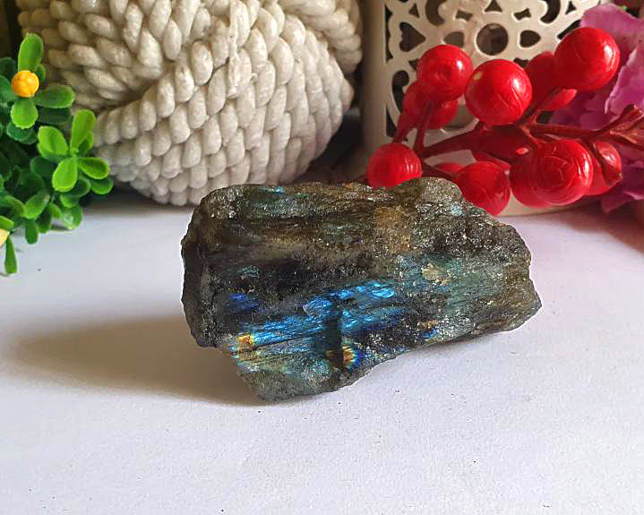 Labradorita Bruta Iridescente 85g