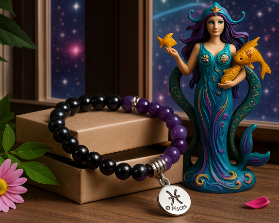 Pulseira Pedras do Signo de Peixes 